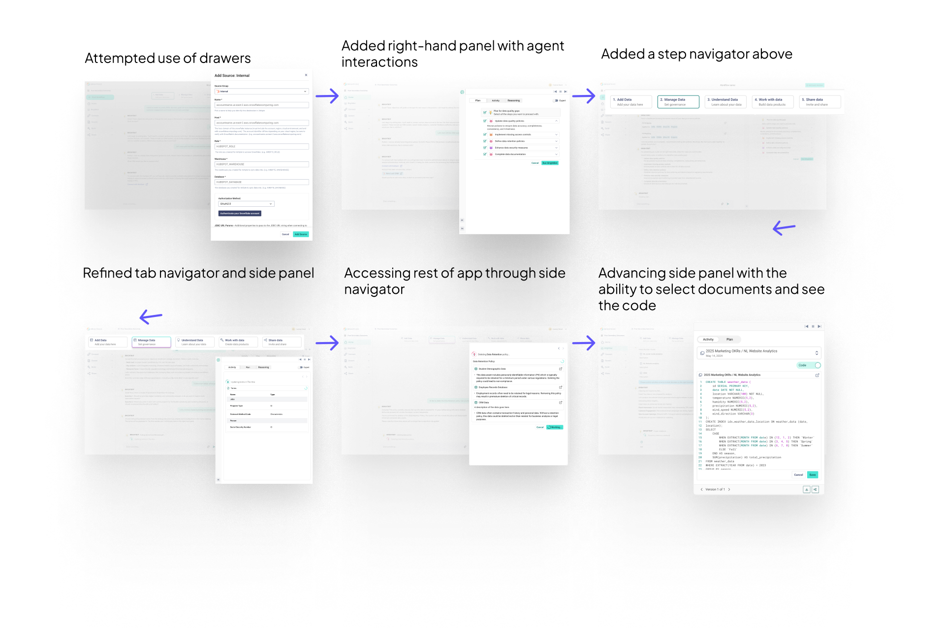 Evolution of AI agent interface design