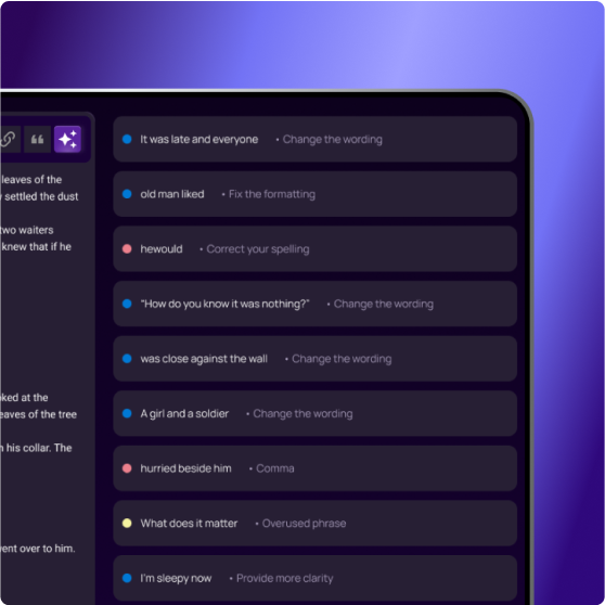 View of AI interface